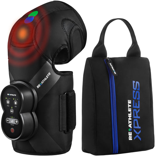 Xpress Rechargeable Knee Massager with Heat & Compression for Pain Relief